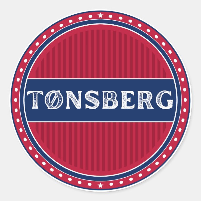 Adesivo Emblema do Orgulho da Cidade de Tønsberg – Identid (Frente)