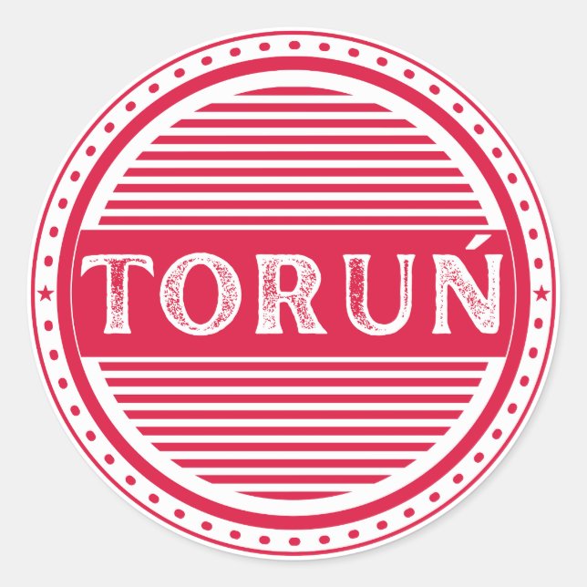 Adesivo Emblema do Orgulho da Cidade de Toruń – Identidade (Frente)