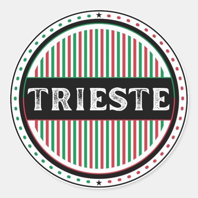 Adesivo Emblema do Orgulho da Cidade de Trieste – Identida (Frente)