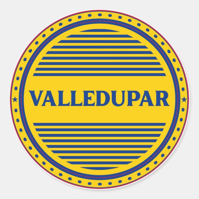 Adesivo Emblema do Orgulho da Cidade de Valledupar – Ident (Frente)
