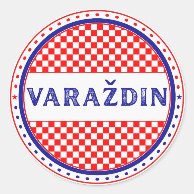 Adesivo Emblema do Orgulho da Cidade de Varaždin – Identid (Frente)
