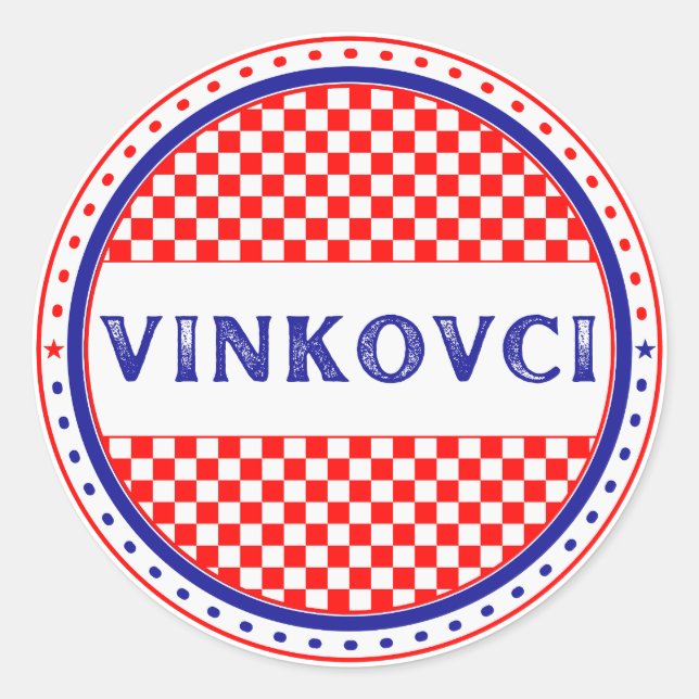 Adesivo Emblema do Orgulho da Cidade de Vinkovci – Identid (Frente)