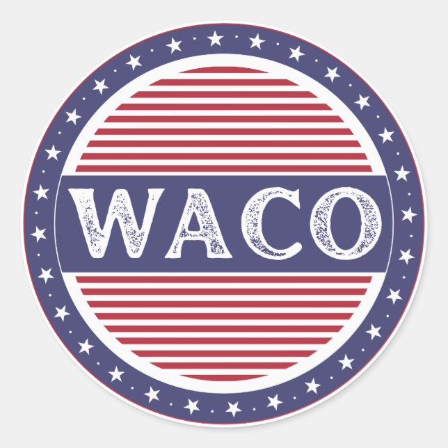 Adesivo Emblema do Orgulho da Cidade de Waco – Identidade  (Frente)