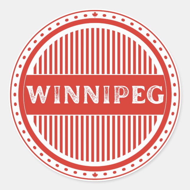 Adesivo Emblema do Orgulho da Cidade de Winnipeg – Identid (Frente)