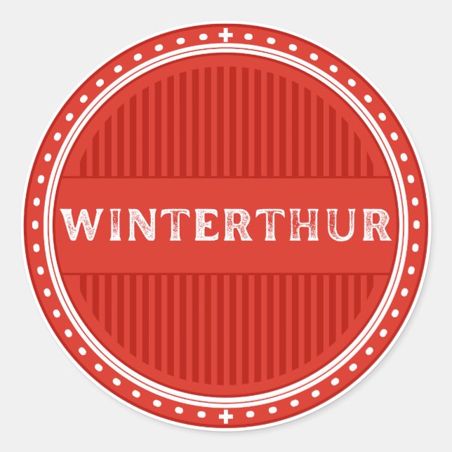 Adesivo Emblema do Orgulho da Cidade de Winterthur – Ident (Frente)