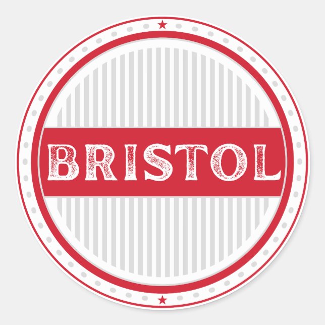 Adesivo Emblema do Orgulho de Bristol – Identidade Inglesa (Frente)