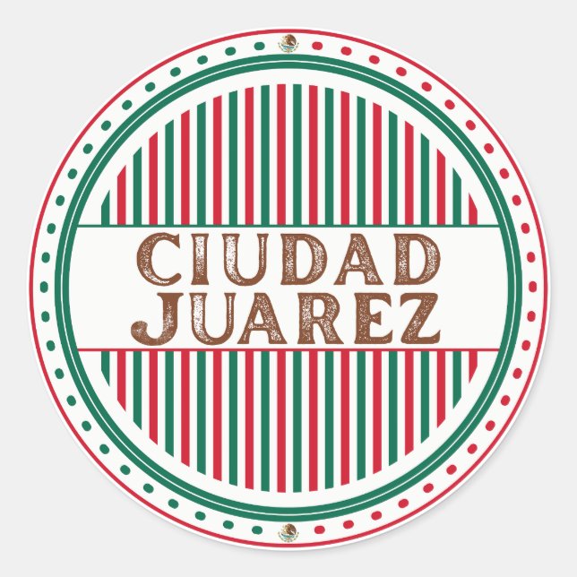 Adesivo Emblema do Orgulho de Ciudad Juárez – Identidade M (Frente)