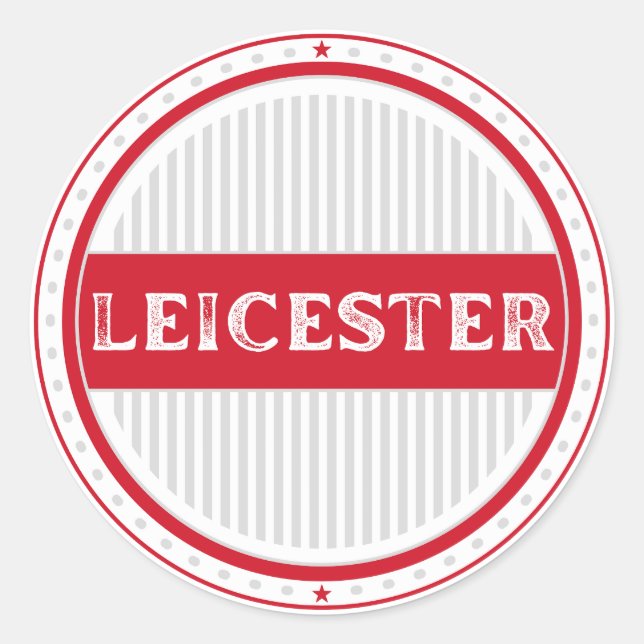 Adesivo Emblema do Orgulho de Leicester – Identidade Ingle (Frente)