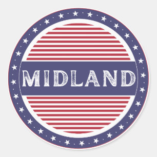 Adesivo Emblema do Orgulho de Midland City – Identidade Am