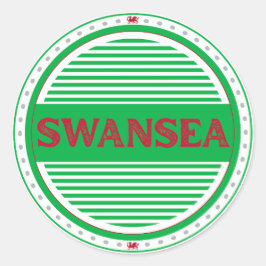 Adesivo Emblema do Orgulho de Swansea - Identidade Galesa