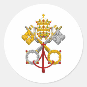 Adesivo Emblema do papa oficial Símbolo Revestimento do