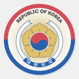 Adesivo Emblema do Patrimônio da Coreia do Sul