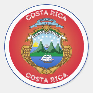 Adesivo Emblema do Patrimônio da Costa Rica