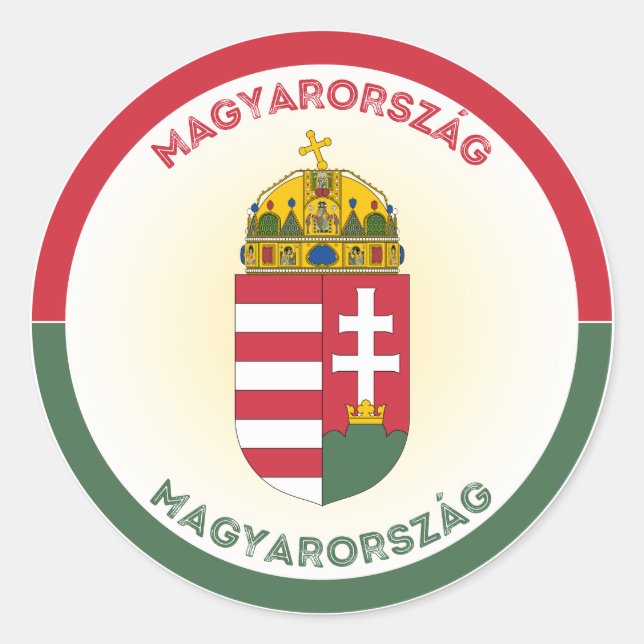 Adesivo Emblema do Patrimônio da Hungria (Frente)