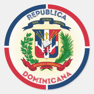 Adesivo Emblema do Patrimônio da República Dominicana