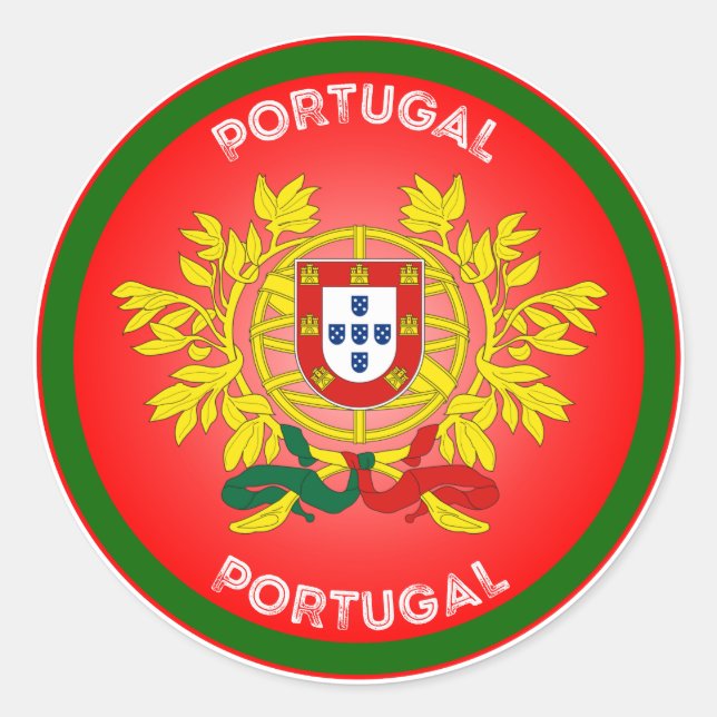 Adesivo Emblema do Patrimônio de Portugal (Frente)