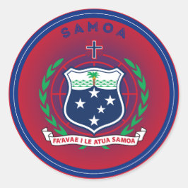 Adesivo Emblema do Patrimônio de Samoa
