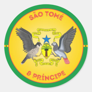 Adesivo Emblema do Patrimônio de São Tomé e Príncipe