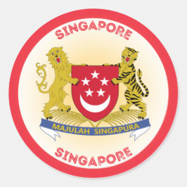 Adesivo Emblema do Patrimônio de Singapura