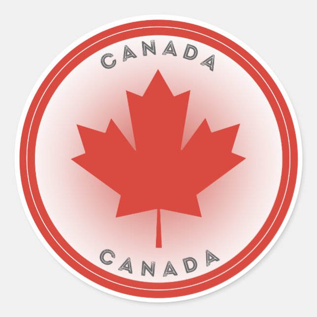 Adesivo Emblema do Patrimônio do Canadá (Frente)