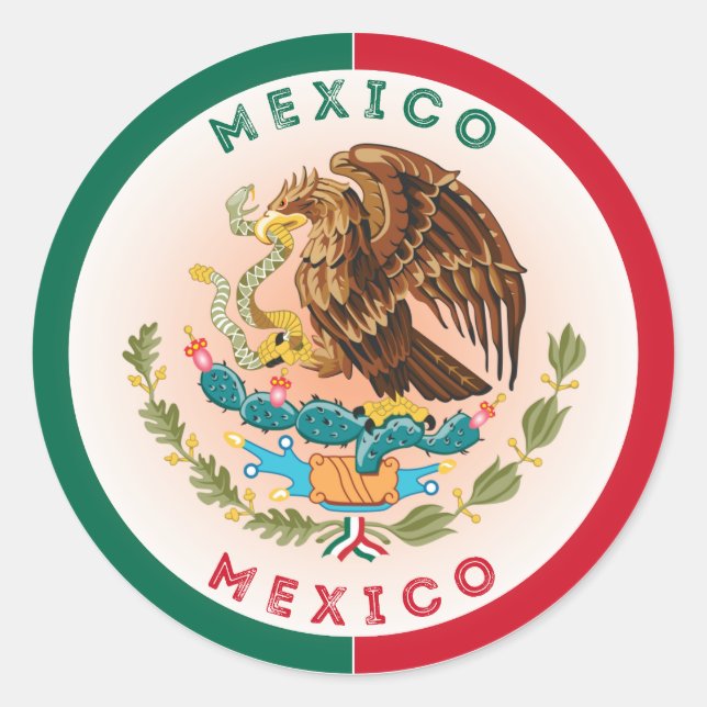 Adesivo Emblema do Patrimônio do México (Frente)