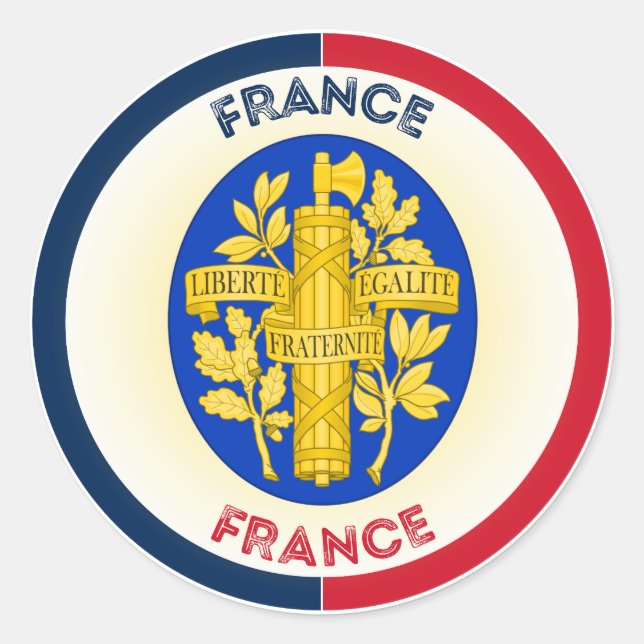Adesivo Emblema do Patrimônio Francês (Frente)
