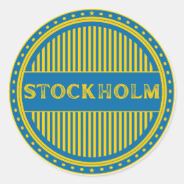Adesivo Emblema do Stockholm City Pride – Identidade Sueca