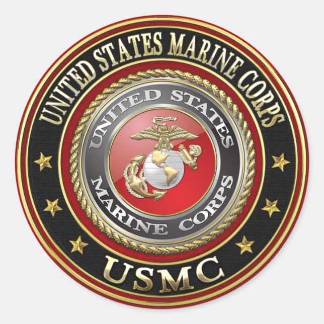 Adesivo Emblema do USMC [Edição Especial] [3D] (Frente)