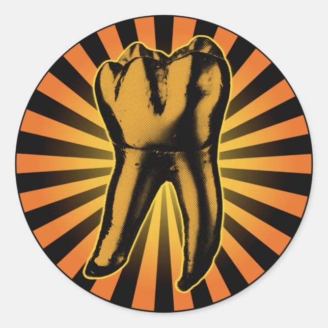 Adesivo Emblema gráfico dos dentes (Frente)