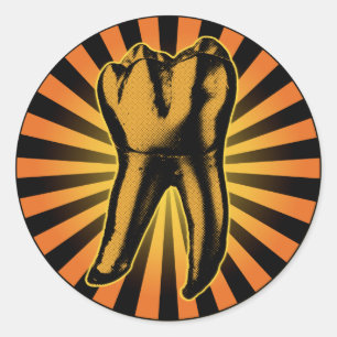 Adesivo Emblema gráfico dos dentes