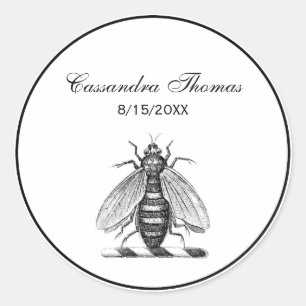 Adesivo Emblema heráldico formal da brasão da abelha do