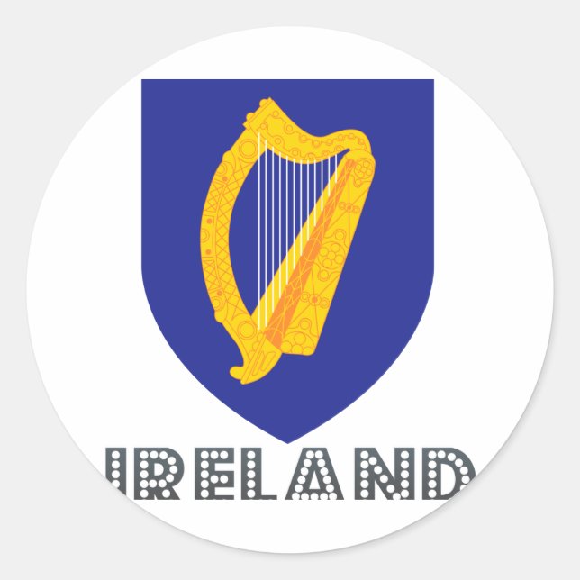 Adesivo Emblema irlandês (Frente)