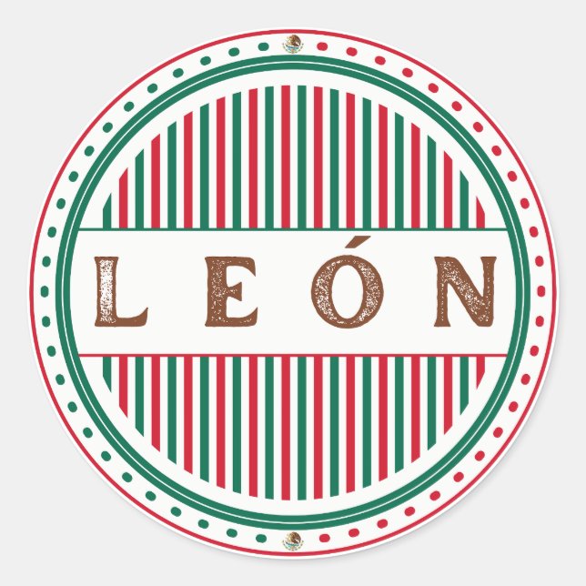 Adesivo Emblema Leon City Pride – Identidade Mexicana (Frente)