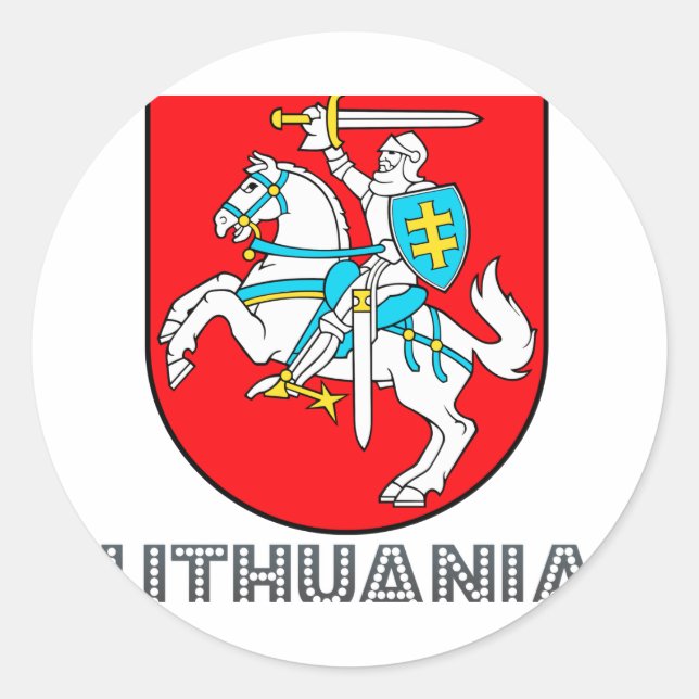 Adesivo Emblema lituano (Frente)