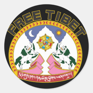 Adesivo Emblema livre de Tibet