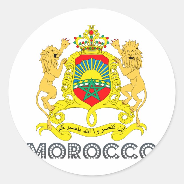 Adesivo Emblema marroquino (Frente)