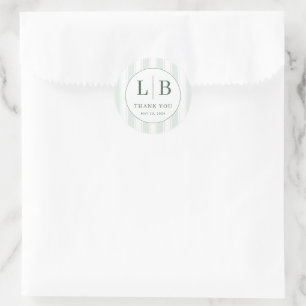 Adesivo Emblema Minimalista de Hortelã Elegante