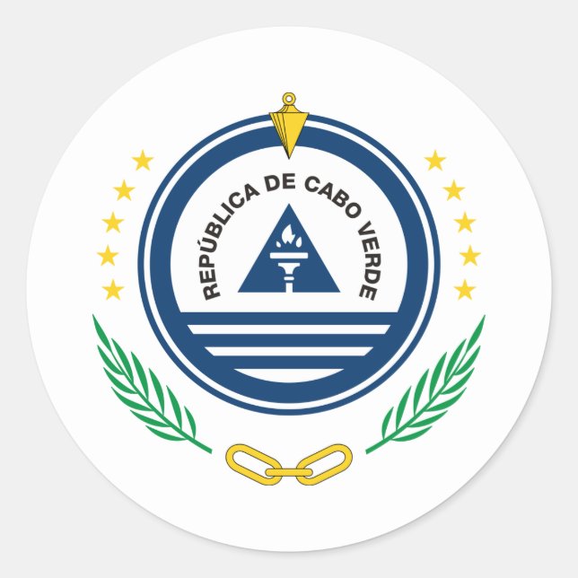 Adesivo Emblema nacional cabo-verdiano (Frente)