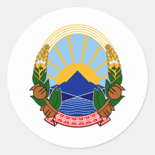 Adesivo Emblema Nacional da Macedônia, Macedônia do Nort
