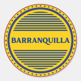 Adesivo Emblema Orgulho da Cidade de Barranquilla Identida