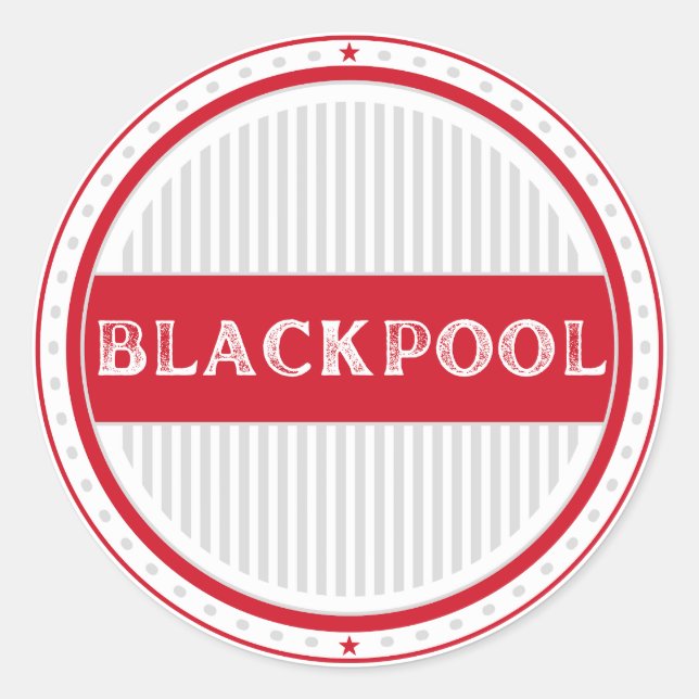 Adesivo Emblema Orgulho da Cidade de Blackpool – Identidad (Frente)