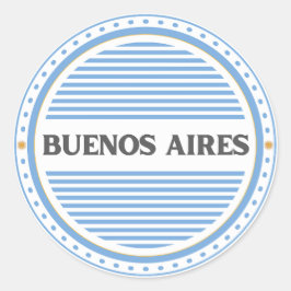 Adesivo Emblema Orgulho da Cidade de Buenos Aires Identida