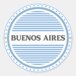 Adesivo Emblema Orgulho da Cidade de Buenos Aires Identida