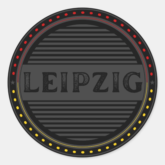 Adesivo Emblema Orgulho da Cidade de Leipzig – Identidade  (Frente)