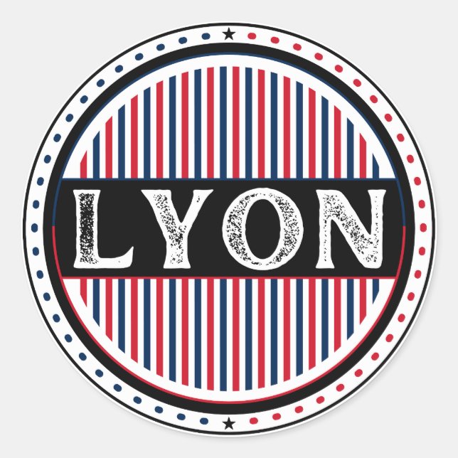 Adesivo Emblema Orgulho da Cidade de Lyon – Identidade Fra (Frente)