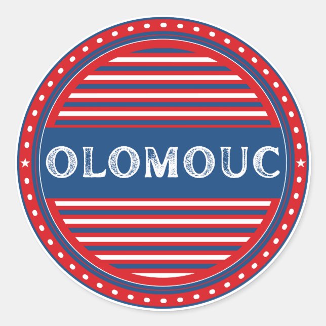 Adesivo Emblema Orgulho da Cidade de Olomouc – Identidade  (Frente)