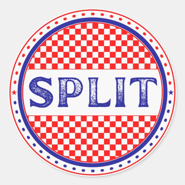Adesivo Emblema Orgulho da Cidade de Split – Identidade Cr (Frente)