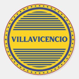 Adesivo Emblema Orgulho da Cidade de Villavicencio Identid