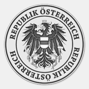 Adesivo Emblema redondo de Áustria