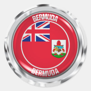 Adesivo Emblema redondo de Bermuda